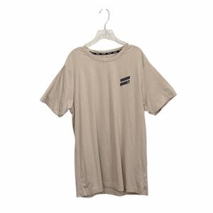 MENS HURLEY BEIGE SHORT SLEEVE SHIRT SIZE MEDIUM